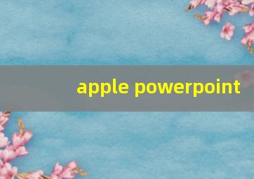 apple powerpoint